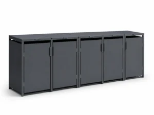 Zabudowa śmietnikowa Basic 120L – 5 modułów – Antracyt